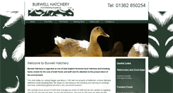 Desktop Screenshot of burwell-hatchery.co.uk