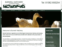 Tablet Screenshot of burwell-hatchery.co.uk